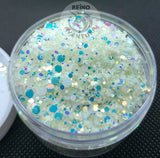 Opal Glow in the Dark Glitter, Color Shift, Chunky Glitter