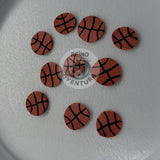 Basketballs, Clay Sprinkles, Fimo Slices, Embellishments, Nail Deco, Resin Fillers