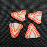 20mm Strawberry Slices Faux Clay Sprinkles Resin Fillers