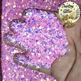 Andromeda Opal Glow in the Dark Glitter, Color Shift, Chunky Glitter