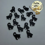 Undead Black Cat Fimo Clay Slices (please read description before buying this item)