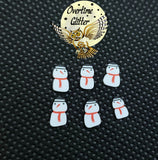 Snowman, Clay Sprinkles, Fimo Slices, Embellishments, Nail Deco, Resin Fillers, Christmas