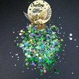 Green Peppermint Holographic Chunky Glitter Mix