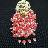 Mini Mushrooms Clay Sprinkles Resin Fillers