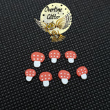 Mini Mushrooms Clay Sprinkles Resin Fillers