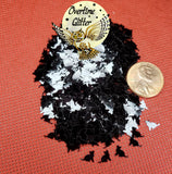 Black Cat Glitter Shapes