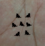 Black Cat Glitter Shapes