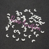 Glow in the dark Moons,  Clay Sprinkles, Fimo Slices, Embellishments, Nail Deco, Resin Fillers