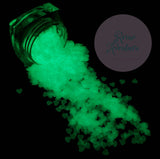 3mm Hearts, Glow In The Dark, Glitter, Translucent, Confetti, Nail Deco, Resin Fillers, Halloween, Kawaii, For Epoxy