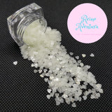 3mm Hearts, Glow In The Dark, Glitter, Translucent, Confetti, Nail Deco, Resin Fillers, Halloween, Kawaii, For Epoxy