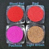 Micro Glass Beads, Opaque, Matte, 0.6-0.8mm, For Nail Decoration, Resin Fillers