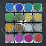 Glass Micro Beads, Metallic Colors, Shiny, For Nails, Resin Fillers, 0.6-0.8mm