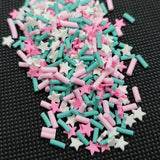 Sprinkles Stars Mix, Clay Sprinkles, Fimo Slices, Embellishments, Nail Deco, Resin Fillers