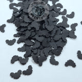 Black Bat, 10mm, Fimo Slices, Clay Sprinkles, Embellishments, Resin Fillers