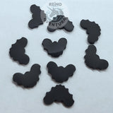 Black Bat, 10mm, Fimo Slices, Clay Sprinkles, Embellishments, Resin Fillers