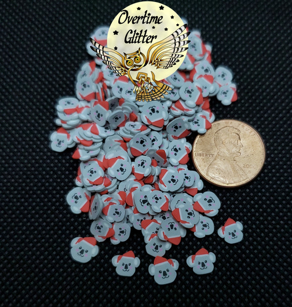 Christmas Koala 5mm Clay Sprinkles Resin Fillers