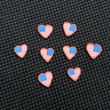 Heart American Flag 5mm Clay Sprinkles Resin Fillers