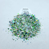 Green Peppermint Holographic Chunky Glitter Mix