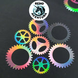 Silver Gears Glitter Shapes, Steampunk, confetti, Resin Fillers