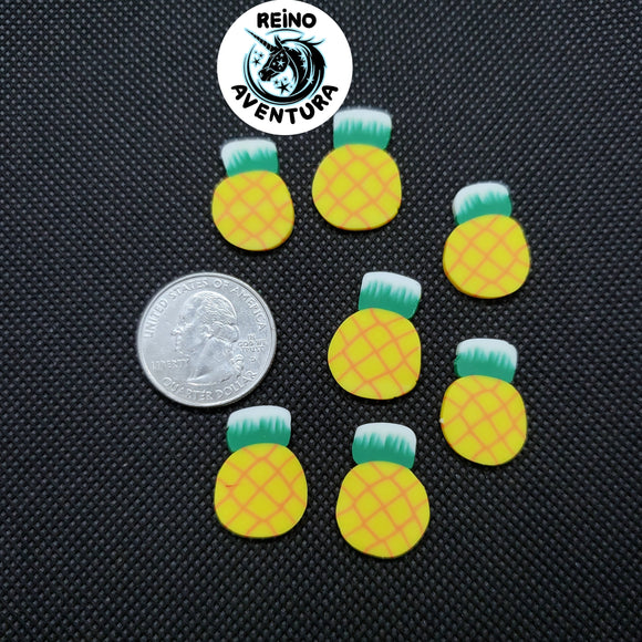 Large Pineapple Slices, 20mm Fimo Slices, Clay Slices, Embellishments, Realistic, Resin Fillers, Bow centers