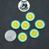 Large Lime Slices, 20mm Fimo Slices, Clay Slices, Embellishments, Realistic, Resin Fillers, Bow centers