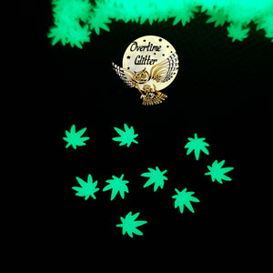 Glow In The Dark Weed Leaf