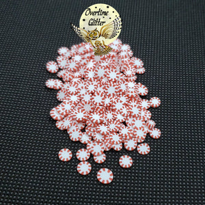 Red Peppermint Candy 5mm Clay Sprinkles