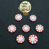 Red Peppermint 10mm Candy Clay Sprinkles