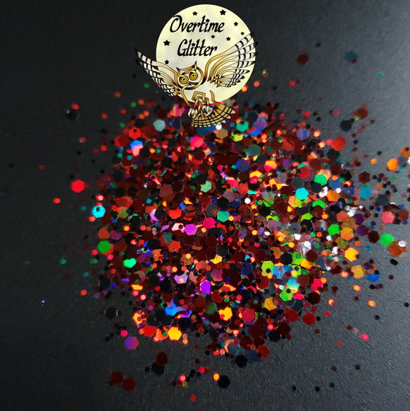 LV Gold Holographic Glitter Shapes, Resin Fillers – Overtime Glitter