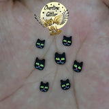 Black Cat 5mm Fimo Clay Slices