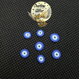 Blue Evil Eye 5mm, New Design, Clay Sprinkles, Fimo Slices