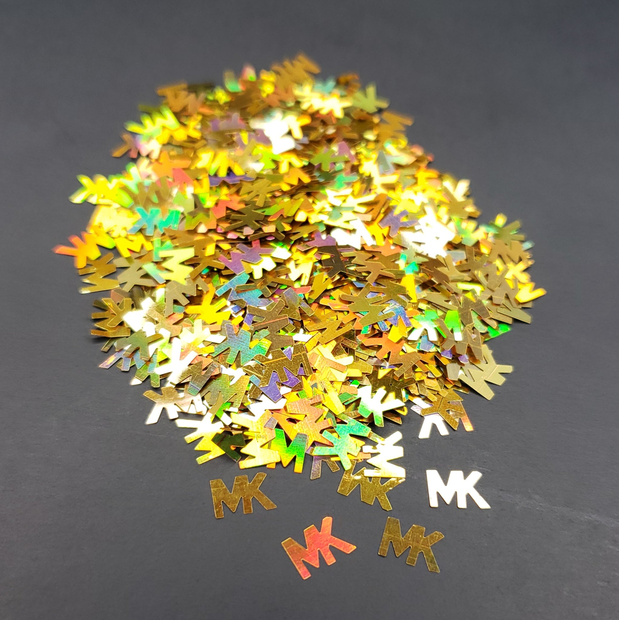 MK Gold Holographic Glitter Shapes, Resin Fillers – Overtime Glitter