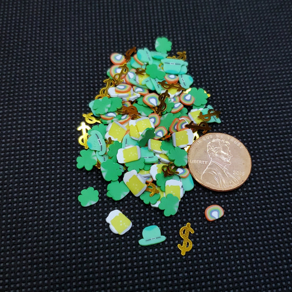 St Patrick's Mega Mix, Clay Sprinkles, Fimo Slices