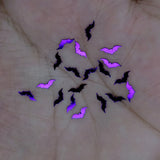 New Purple Metallic Bat Chunky Glitter