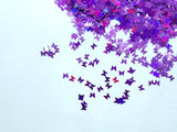 3mm Holographic Purple Butterflies