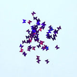 3mm Holographic Purple Butterflies