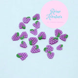 Grape Bunch, Clay Sprinkles, Fimo Slices, Embellishments, Nail Deco, Resin Fillers