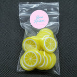 Large Lemon Slices, 20mm Fimo Slices, Clay Slices, Embellishments, Realistic, Resin Fillers, Bow centers