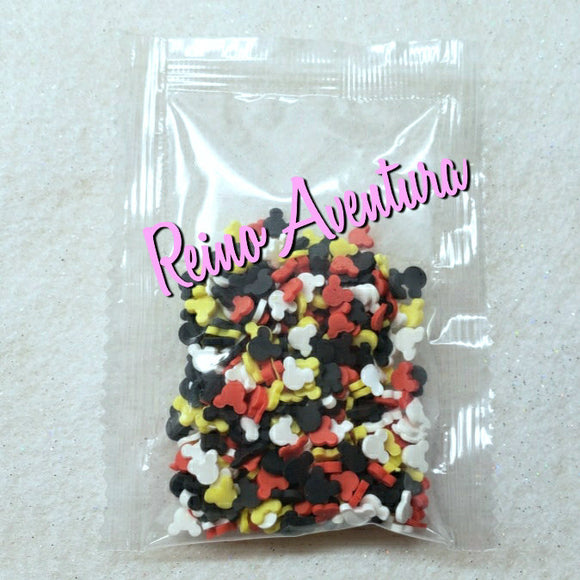 Mouse head, Halloween, Clay Sprinkles, Fimo Slices, Embellishments, Nail Deco, Resin Fillers