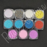 Glass Micro Beads, Translucent, Iridescent, 0.6-0.8mm