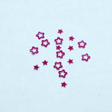 Magenta Iridescent Stars