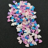 Hearts Mix, Clay Sprinkles, Fimo Slices, Embellishments, Nail Deco, For Resin,Slime Fillers, Craft Miniatures, Dollhouse