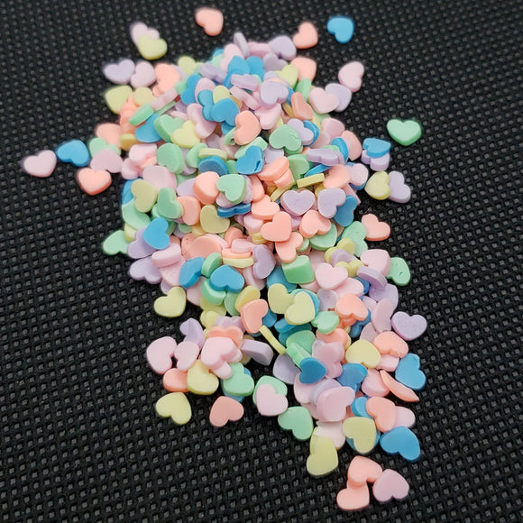 Sweethearts Mix, Clay Sprinkles, Fimo Slices, Embellishments, Nail Deco, Resin Fillers